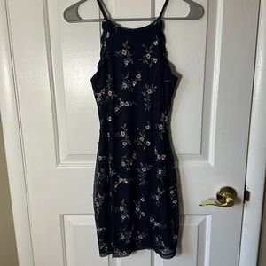 Floral Mini Body Con Dress